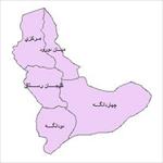 نقشه-ی-بخش-های-شهرستان-ساری