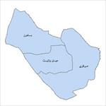 نقشه-ی-بخش-های-شهرستان-تایباد