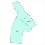 نقشه-ی-بخش-های-شهرستان-آزادگان