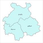 نقشه-ی-بخش-های-شهرستان-شازند