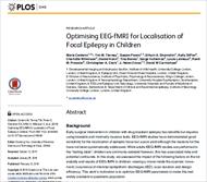 مقاله ترجمه شده با عنوان بهینه سازی EEG-fMRI برای محلی سازی فاصله کانونی صرع در کودکان