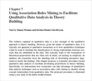 مقاله ترجمه شده با عنوان استفاده از قوانین داده کاوی به منظور تسهیل تحلیل کیفی داده ها در شکل گیری