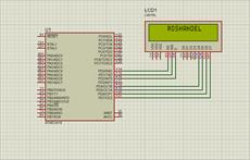 کدنویسی و شبیه سازی شیفت دادن رشته در LCD (روش2)
